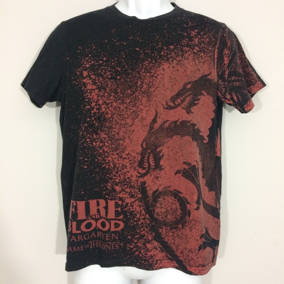 Other - Game of Thrones Mens S Fire & Blood Graphic Tshirt